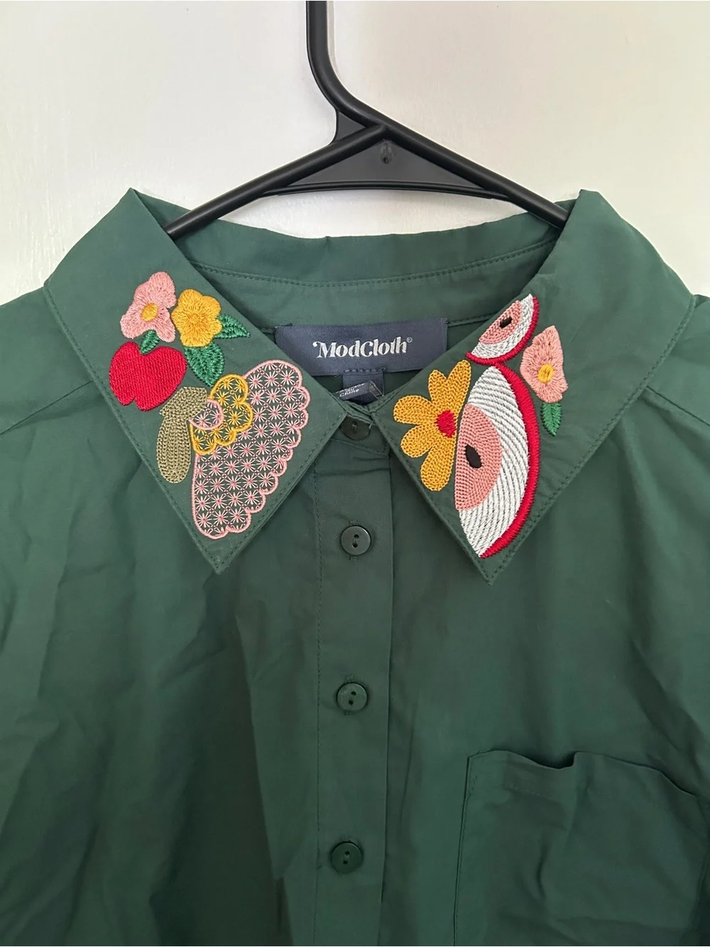 ModCloth embroidered button down - Picture 2 of 2